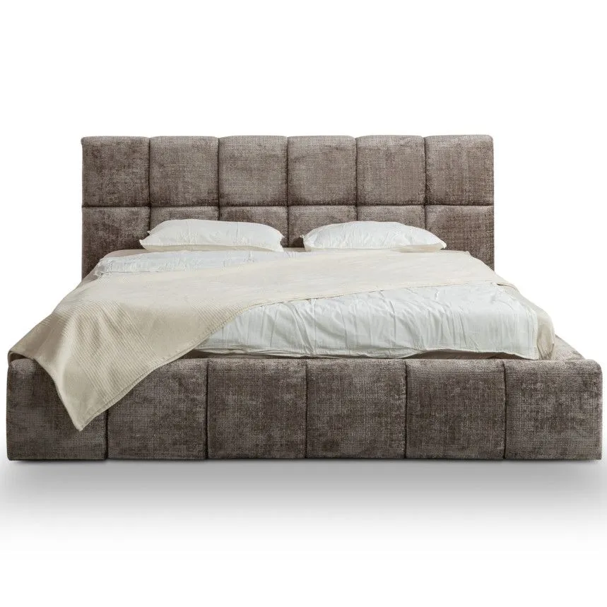 Pesukastiga voodi Dice 160x200 taupe