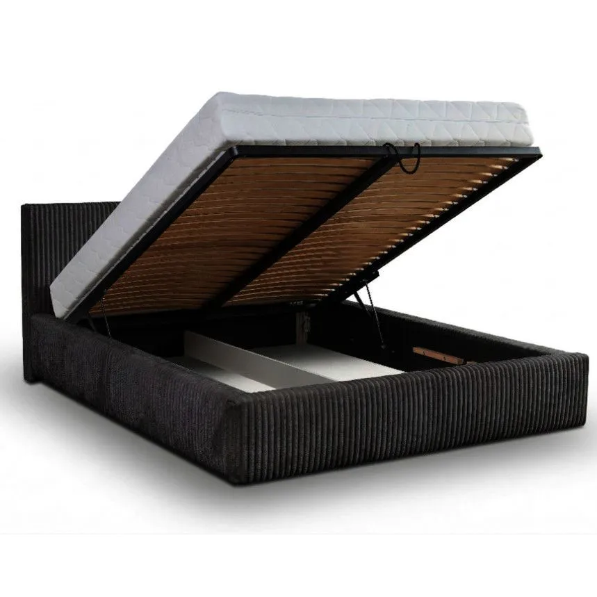 Pesukastiga voodi Farese 180x200 must