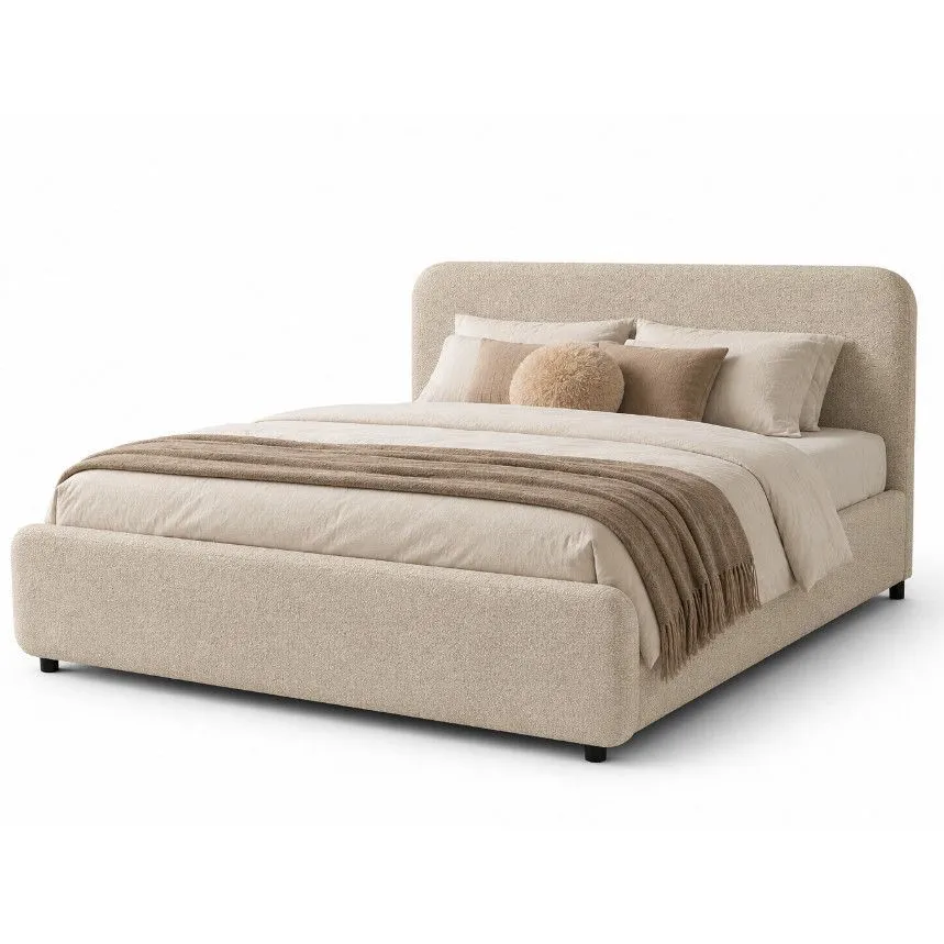 Pesukastiga voodi Hogan 160x200 helebeež