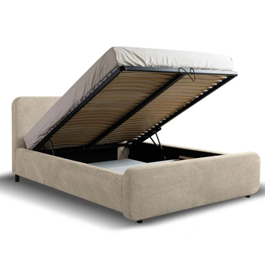 Pesukastiga voodi Hogan 160x200 beež