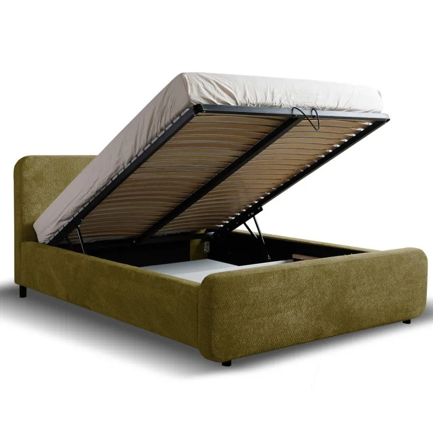 Pesukastiga voodi Hogan 140x200 roheline