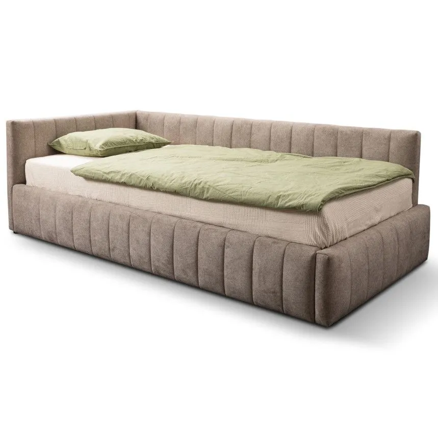 Pesukastiga voodi Teddy 120x200 vasak beež