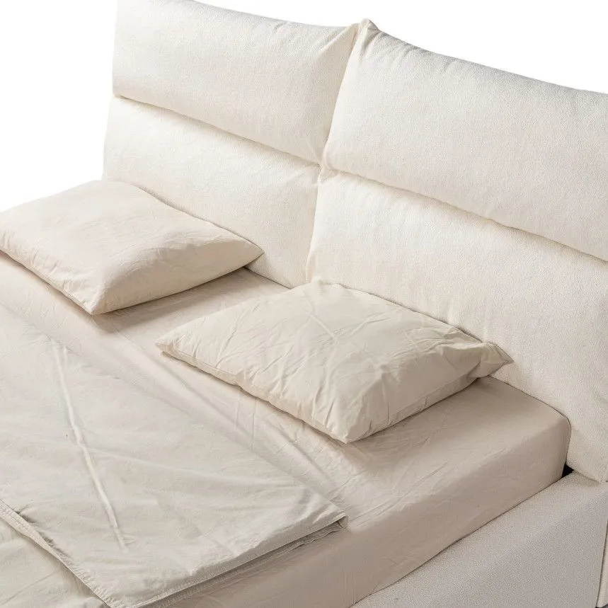 Pesukastiga voodi Malibu 160x200 valge