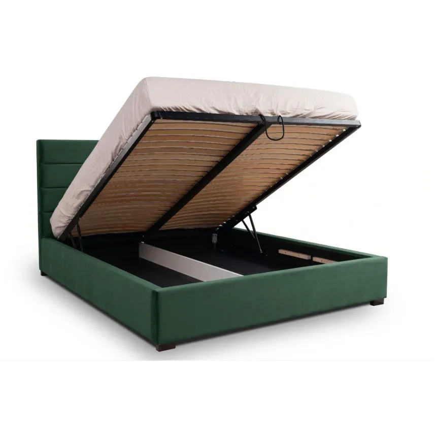 Pesukastiga voodi Verso 180x200 roheline