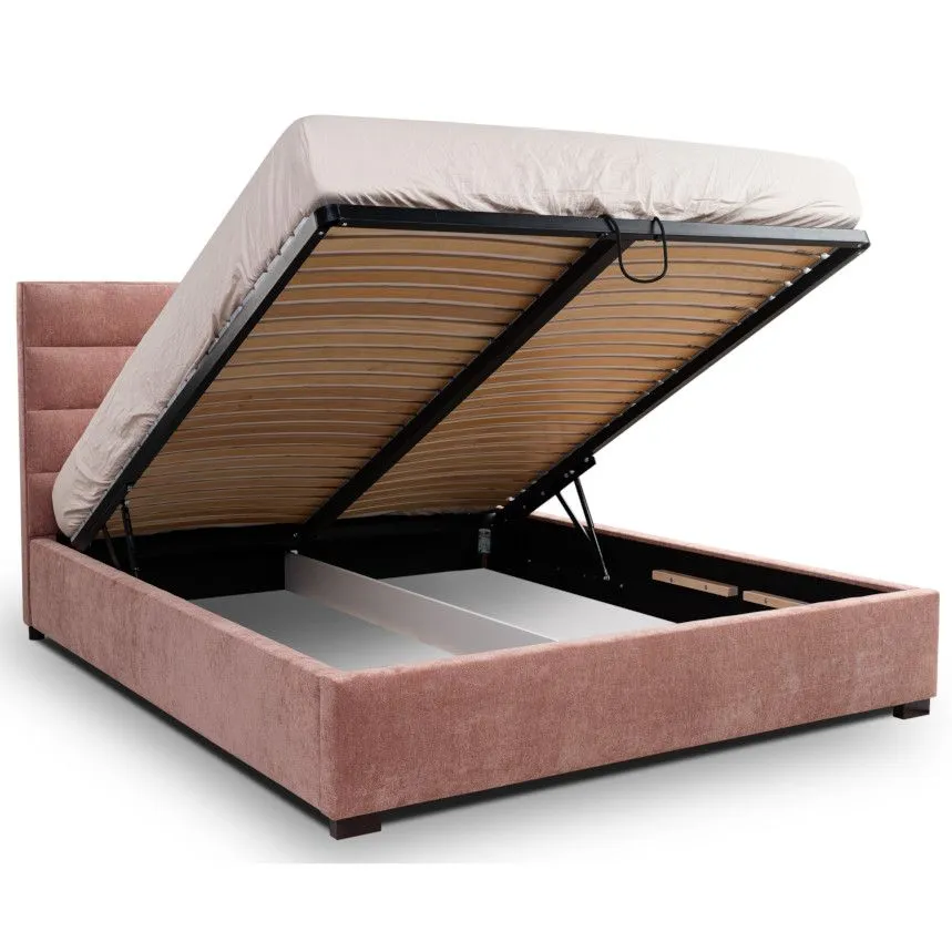 Pesukastiga voodi Verso 180x200 roosa