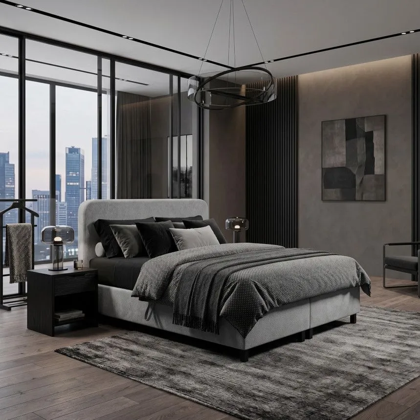 Kontinentaalvoodi Viva 180x200 helehall