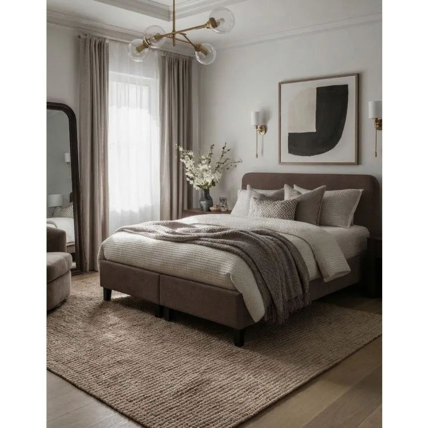 Kontinentaalvoodi Viva 160x200 pruun