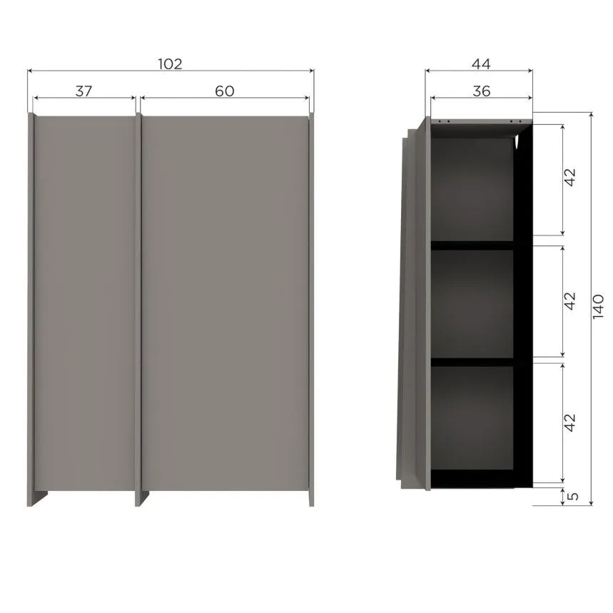 WOOOD kummut Brock 2u hall