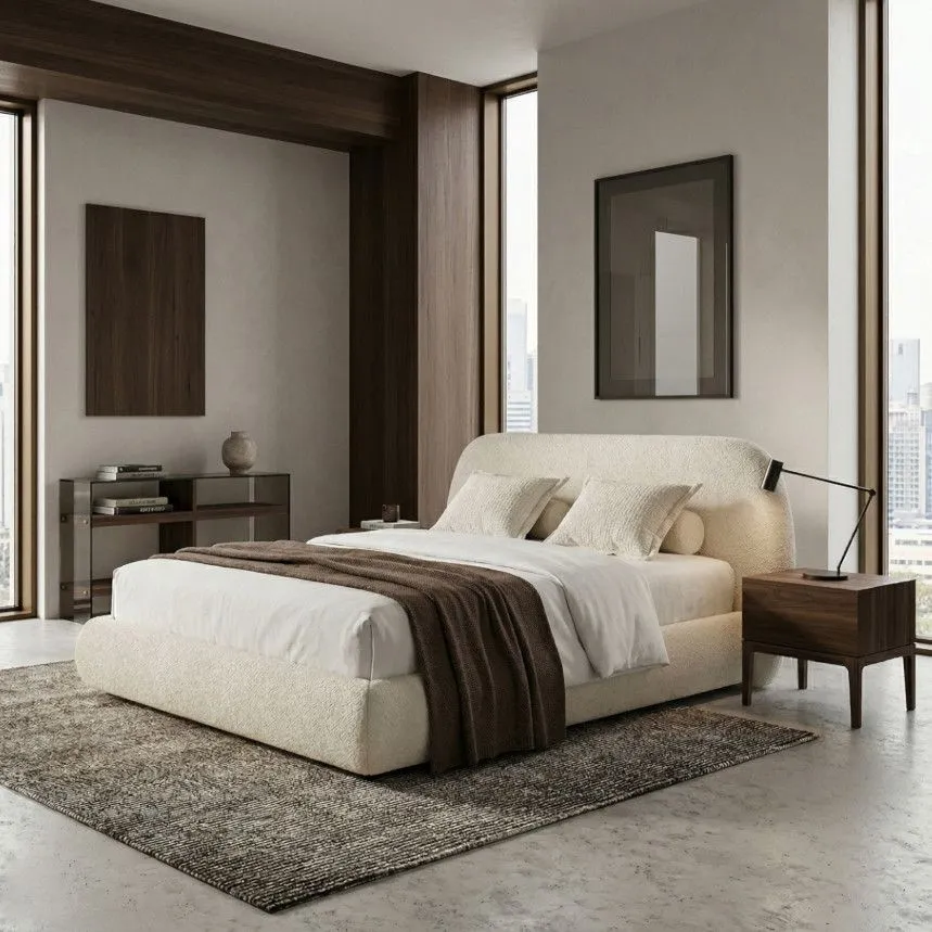 Pesukastiga voodi Cleo 160x200 naturaalvalge