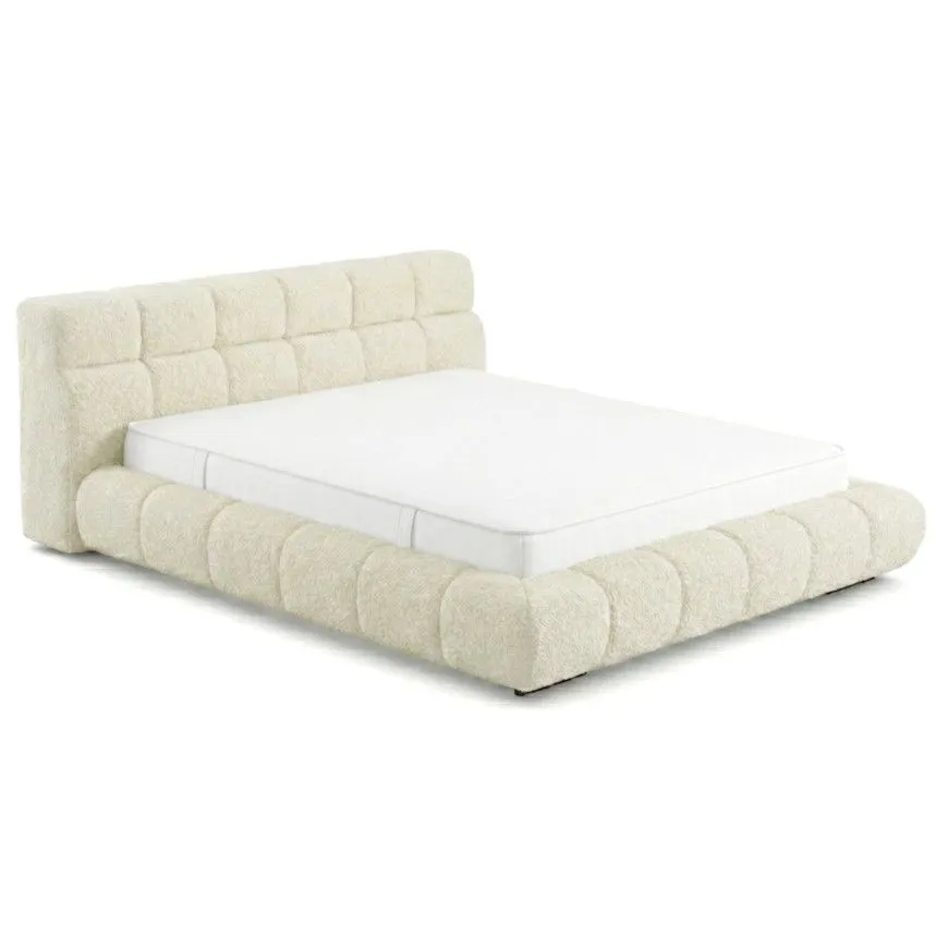 Pesukastiga voodi Charme 180x200 naturaalvalge