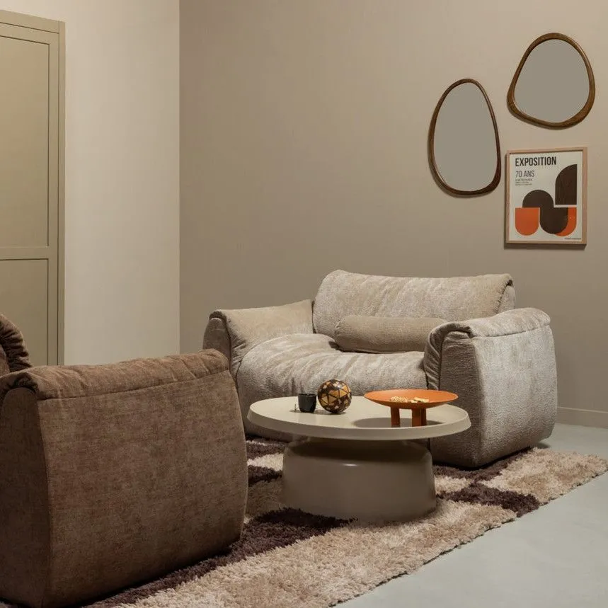 WOOOD seinapeegel Leif 44x48 pruun