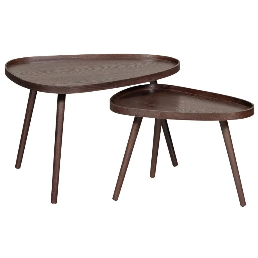 WOOOD abilaud Nissa 2tk pähkel