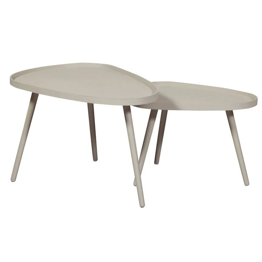 WOOOD abilaud Nissa 2tk beež