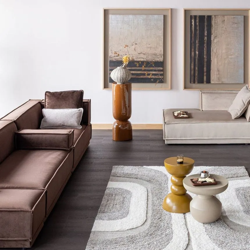 WOOOD dekoratiivne vaas Karo H30 beež/hall