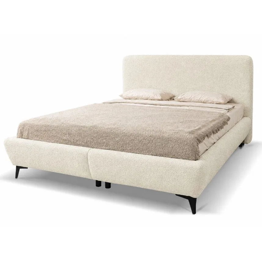 Pesukastiga voodi Elena 180x200 valge