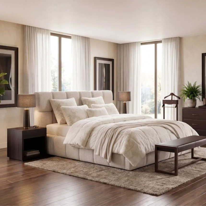 Pesukastiga voodi Dice 160x200 valge