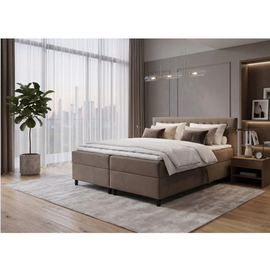 Kontinentaalvoodi Pilar 160x200 hallikasbeež