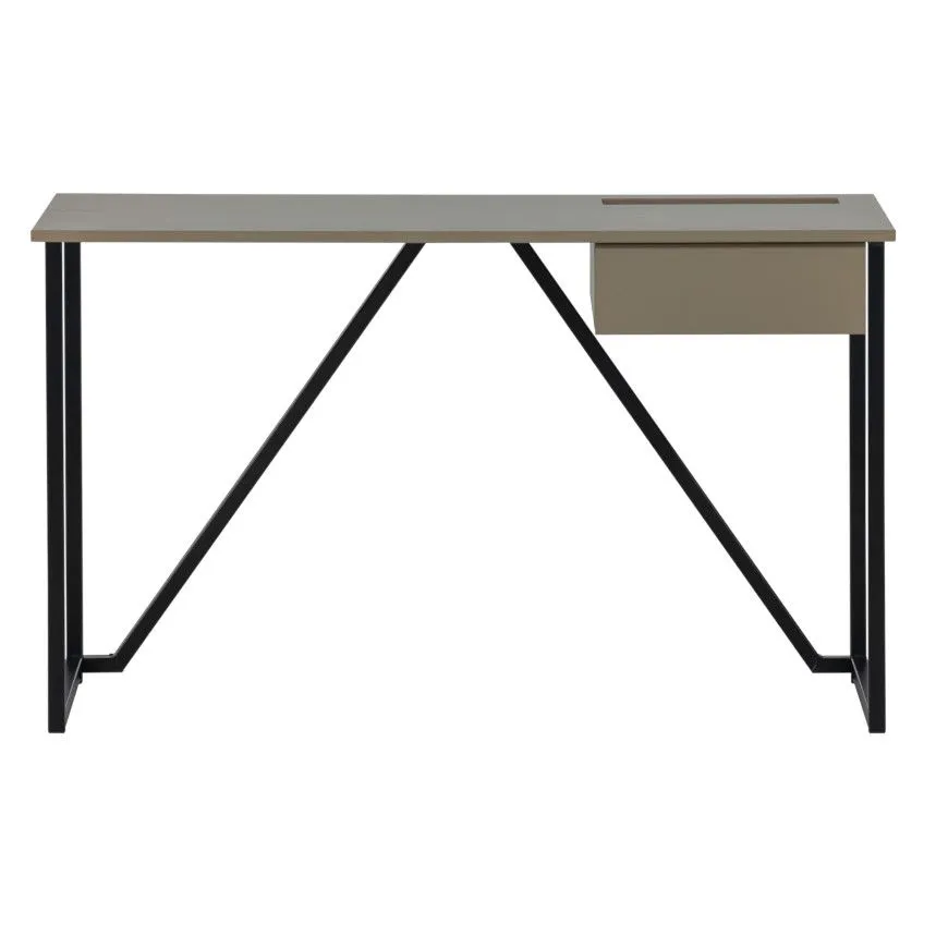 WOOOD kirjutuslaud Julius pruun/must