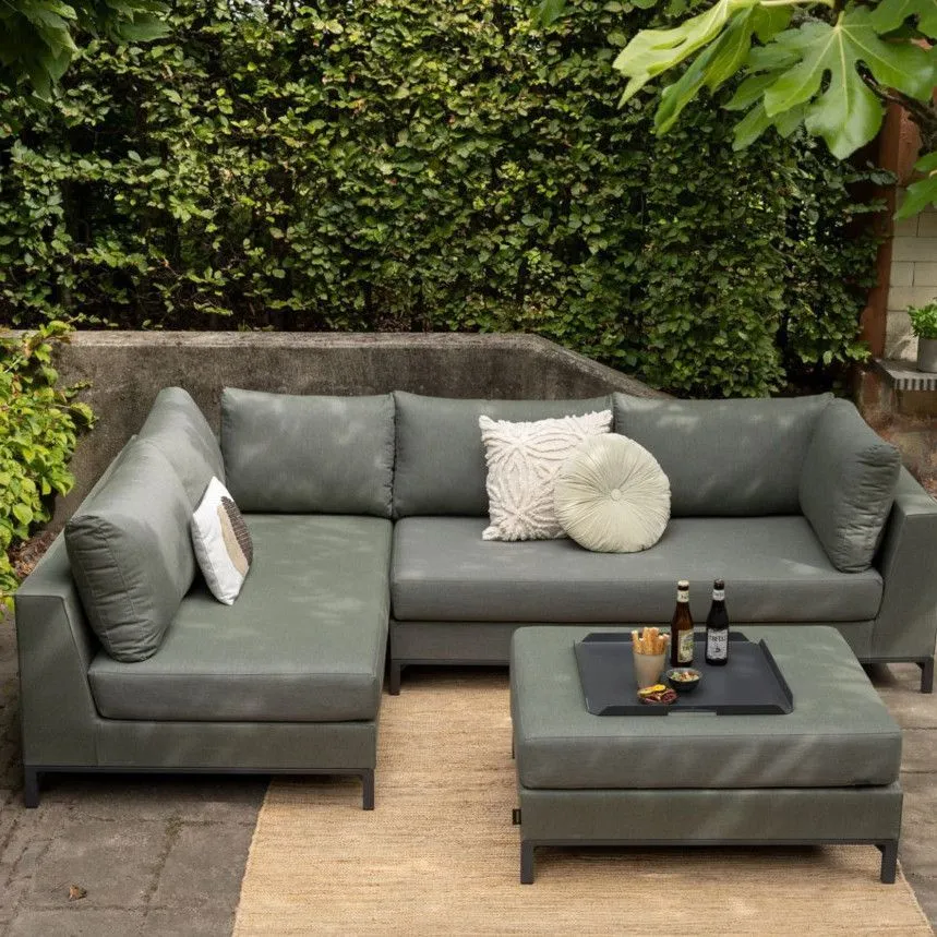 WOOOD nurgadiivan Sicilie In&Out vasak roheline