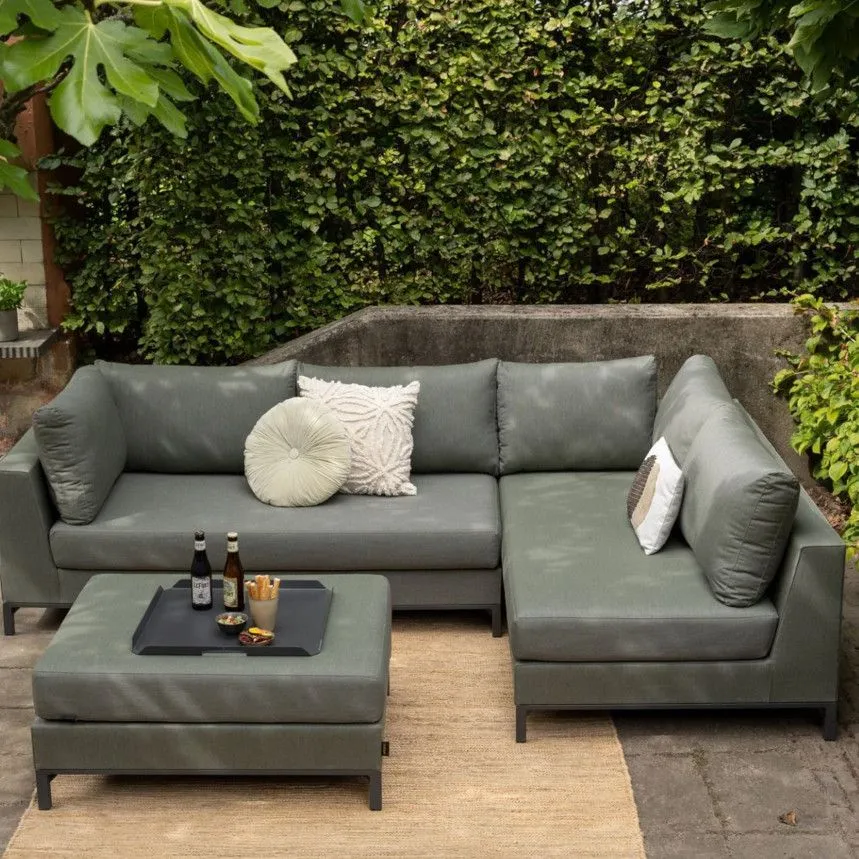 WOOOD nurgadiivan Sicilie In&Out parem roheline