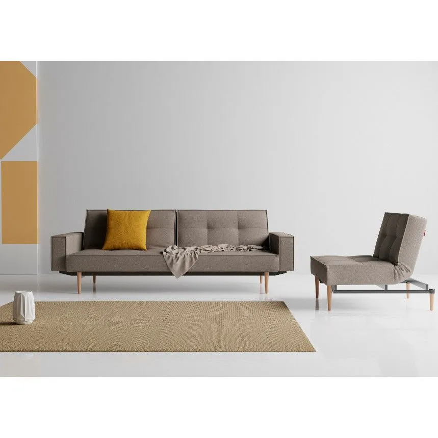 Innovation diivanvoodi käetugedega Styletto Splitback hall