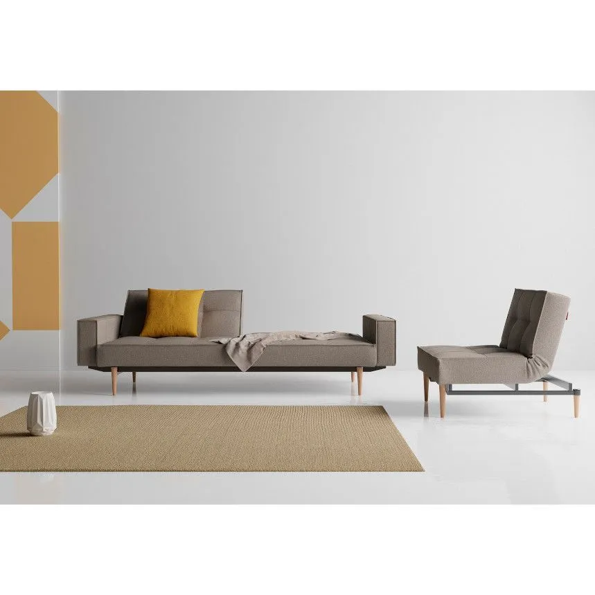 Innovation diivanvoodi käetugedega Styletto Splitback hall
