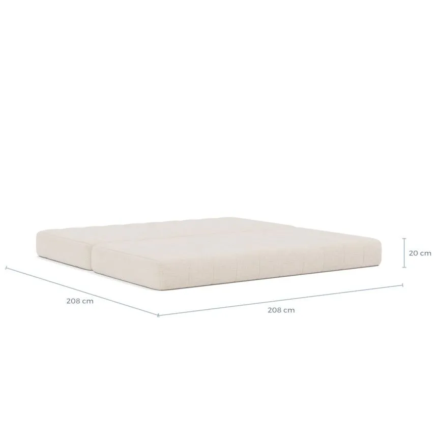 Innovation diivanvoodi Cozypad+ seljatoepadjad helebeež
