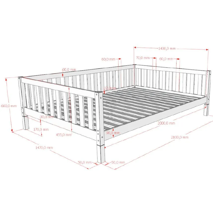Vipack kaptenivoodi Dallas 140x200 mänd