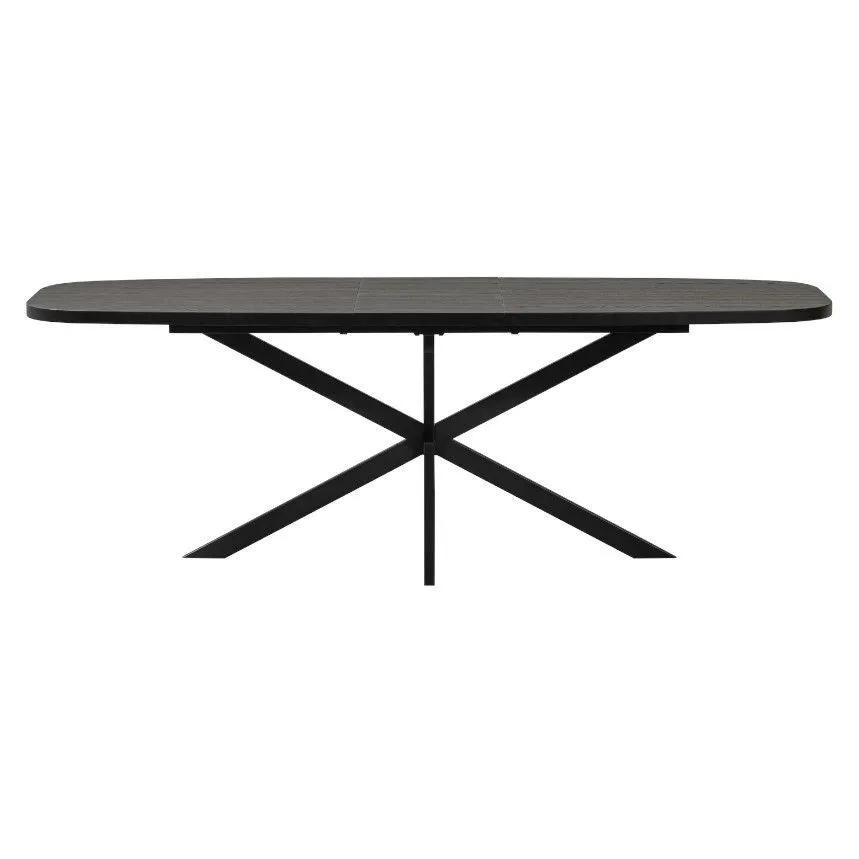WOOOD pikendatav söögilaud Arros 180/220x90 must