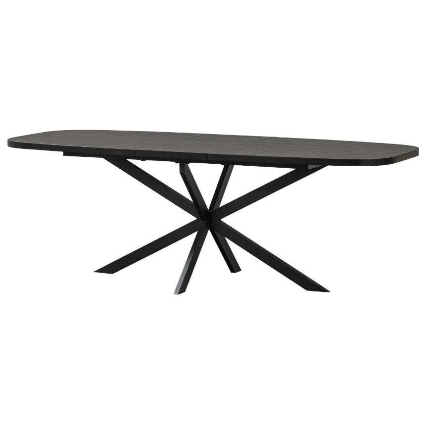 WOOOD pikendatav söögilaud Arros 180/220x90 must