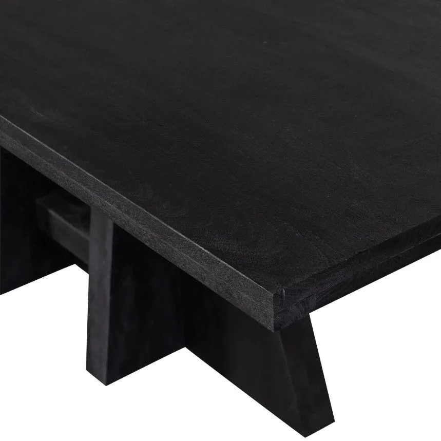 WOOOD söögilaud Kean 220x100 must