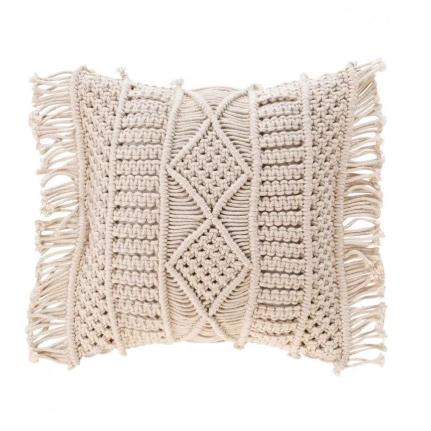 Dekoratiivpadi Macrame 40x40 beež