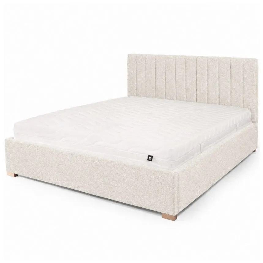 Pesukastiga voodi Pilate 120x200 naturaalvalge