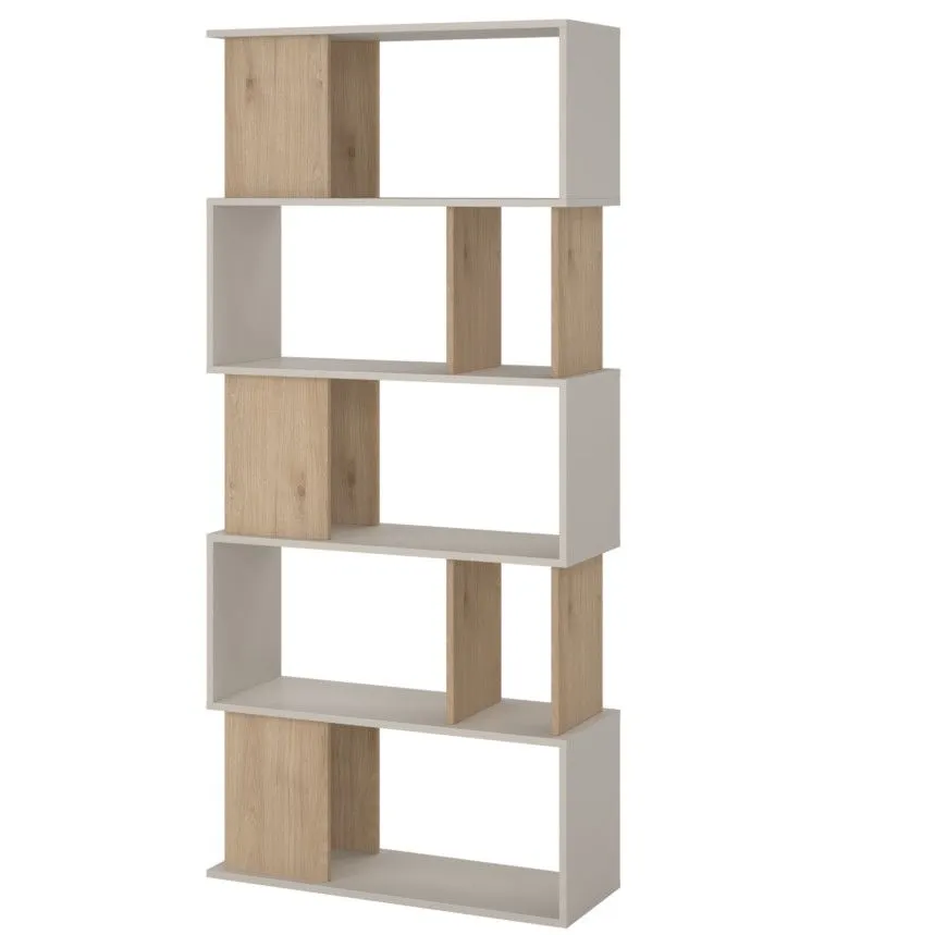 Raamaturiiul Maze H173 hickory/kašmiir