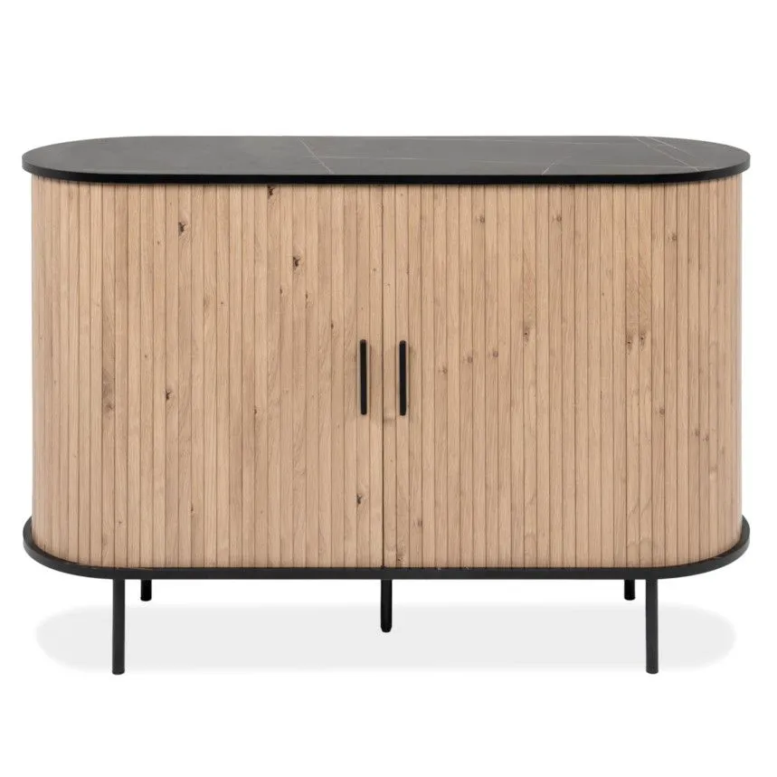Kummut Kajsa 2u 120 tamm/must marmor