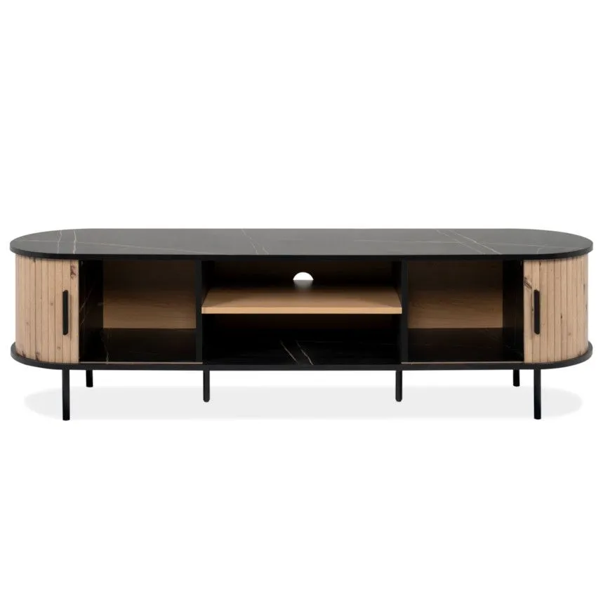 Tv-alus Kajsa 2u 160 tamm/must marmor