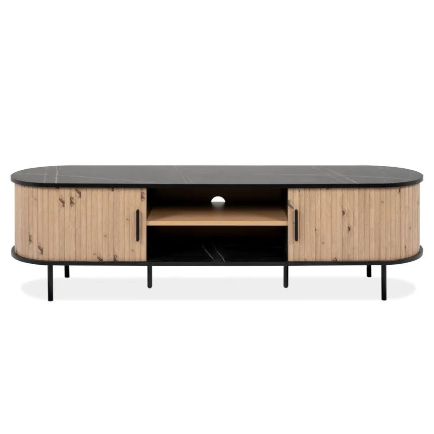 Tv-alus Kajsa 2u 160 tamm/must marmor