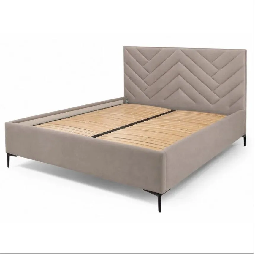 Pesukastiga voodi Babine 180x200 helebeež