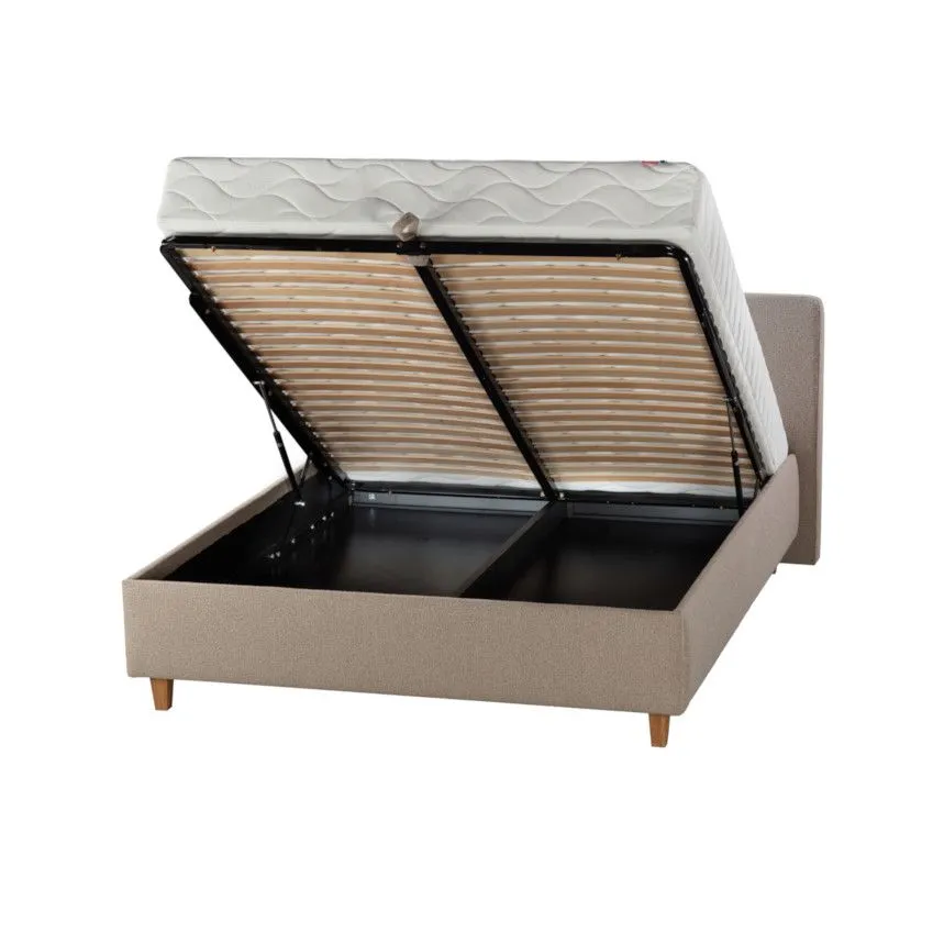 Sleepwell Red Lift Up pesukastiga voodi 140x200 tumebeež