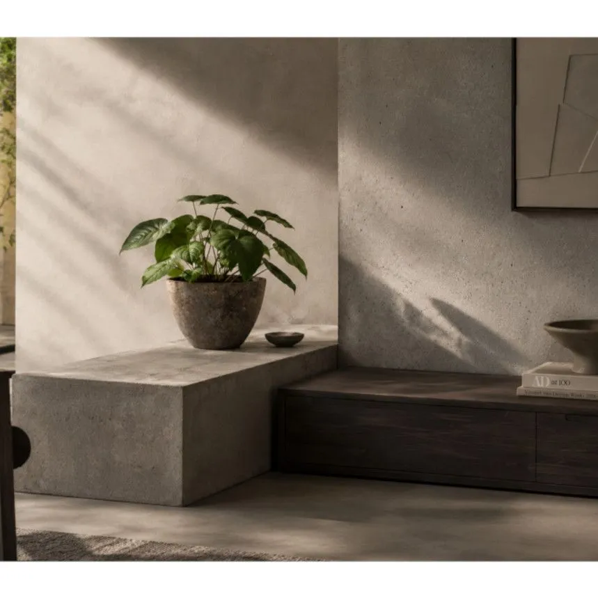 Lillepott Bali Oval H27 hall/pruun