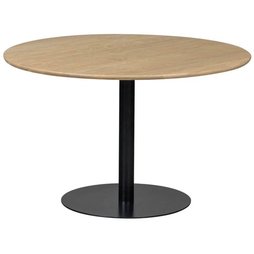 WOOOD söögilaud Tablo D120 tamm/must