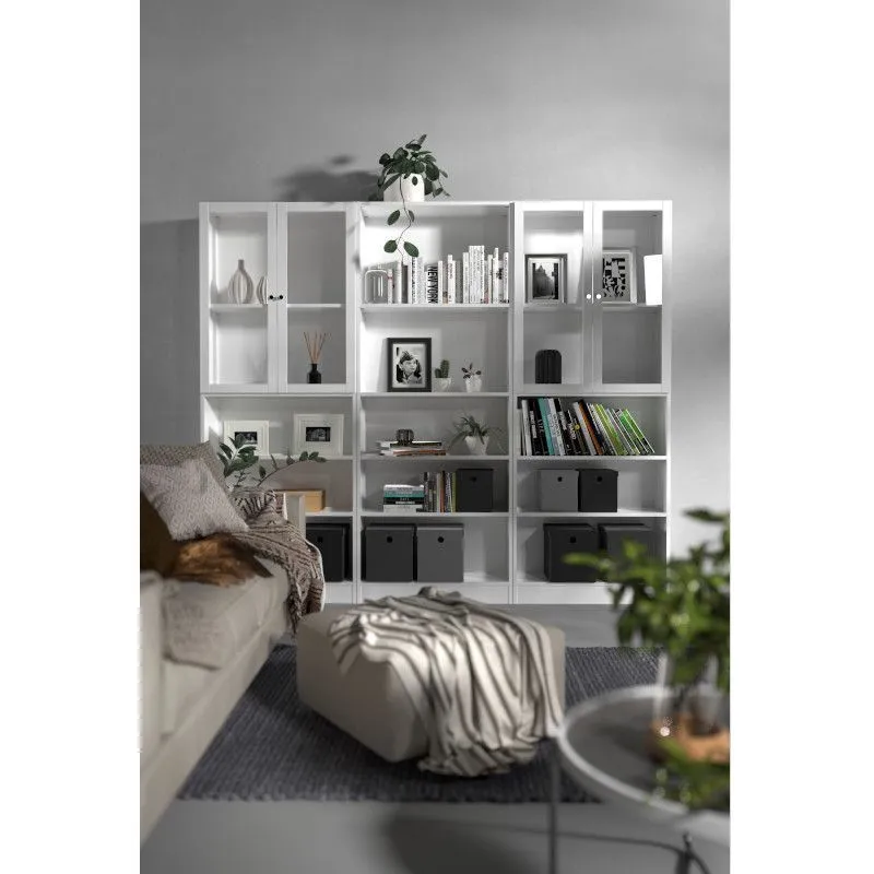 Raamaturiiul Basic valge