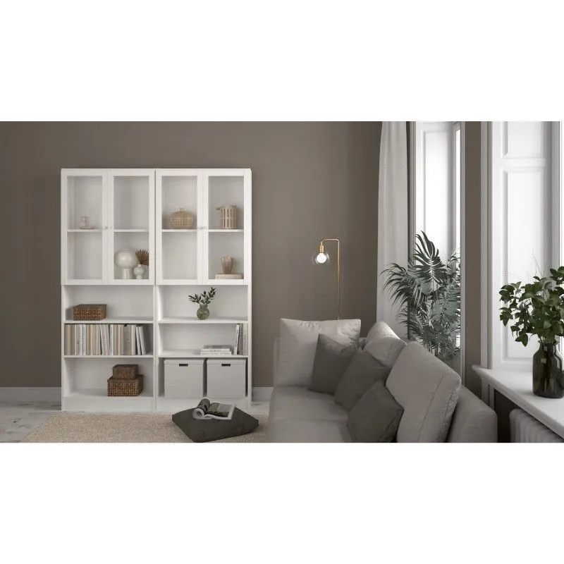 Raamaturiiul Basic valge