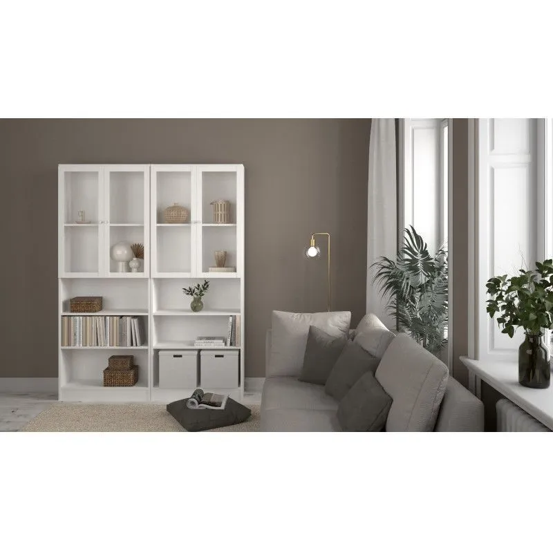 Raamaturiiul Basic valge