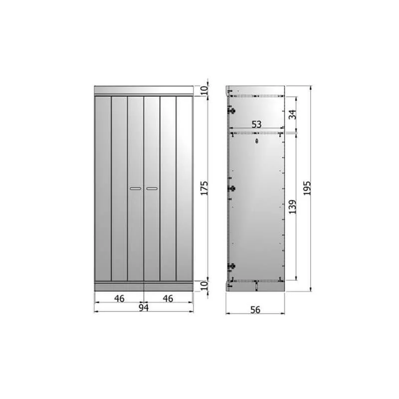 WOOOD Riidekapp Connect valge