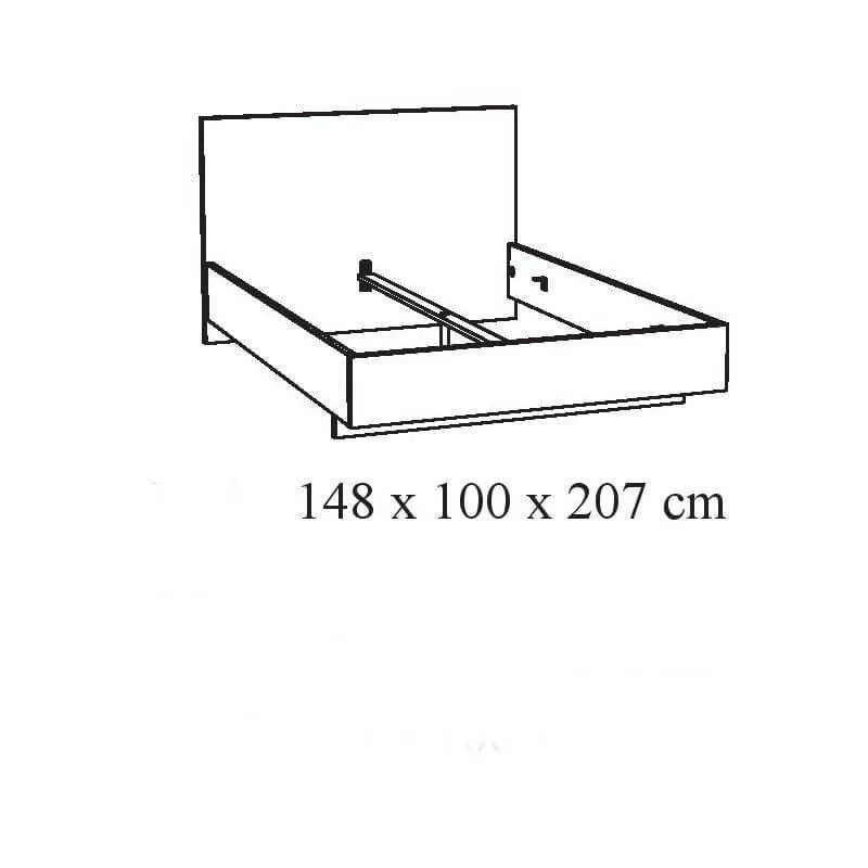 Voodi Helga 140x200 cm