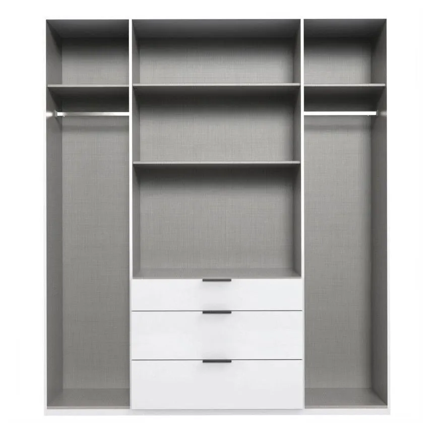 Riidekapp New York A 4u3s+peegel valge