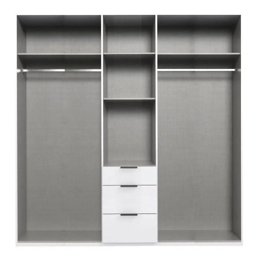 Riidekapp New York A 4u3s+peegel valge