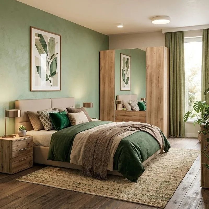 Riidekapp New York A 4u3s+peegel 180 tammeplank