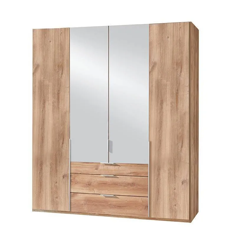 Riidekapp New York A 4u3s+peegel 180 tammeplank